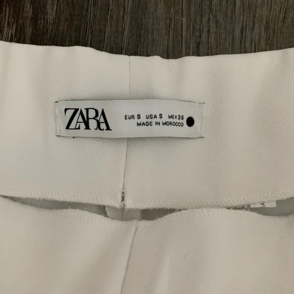 ZARA wide leg culottes trousers white - Picture 2 of 4